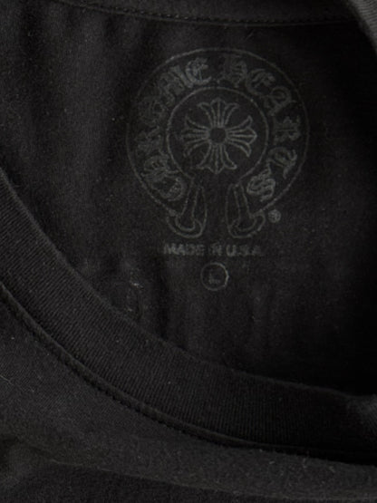Chrome Hearts Black & White Scroll Logo Longsleeve T-Shirt
