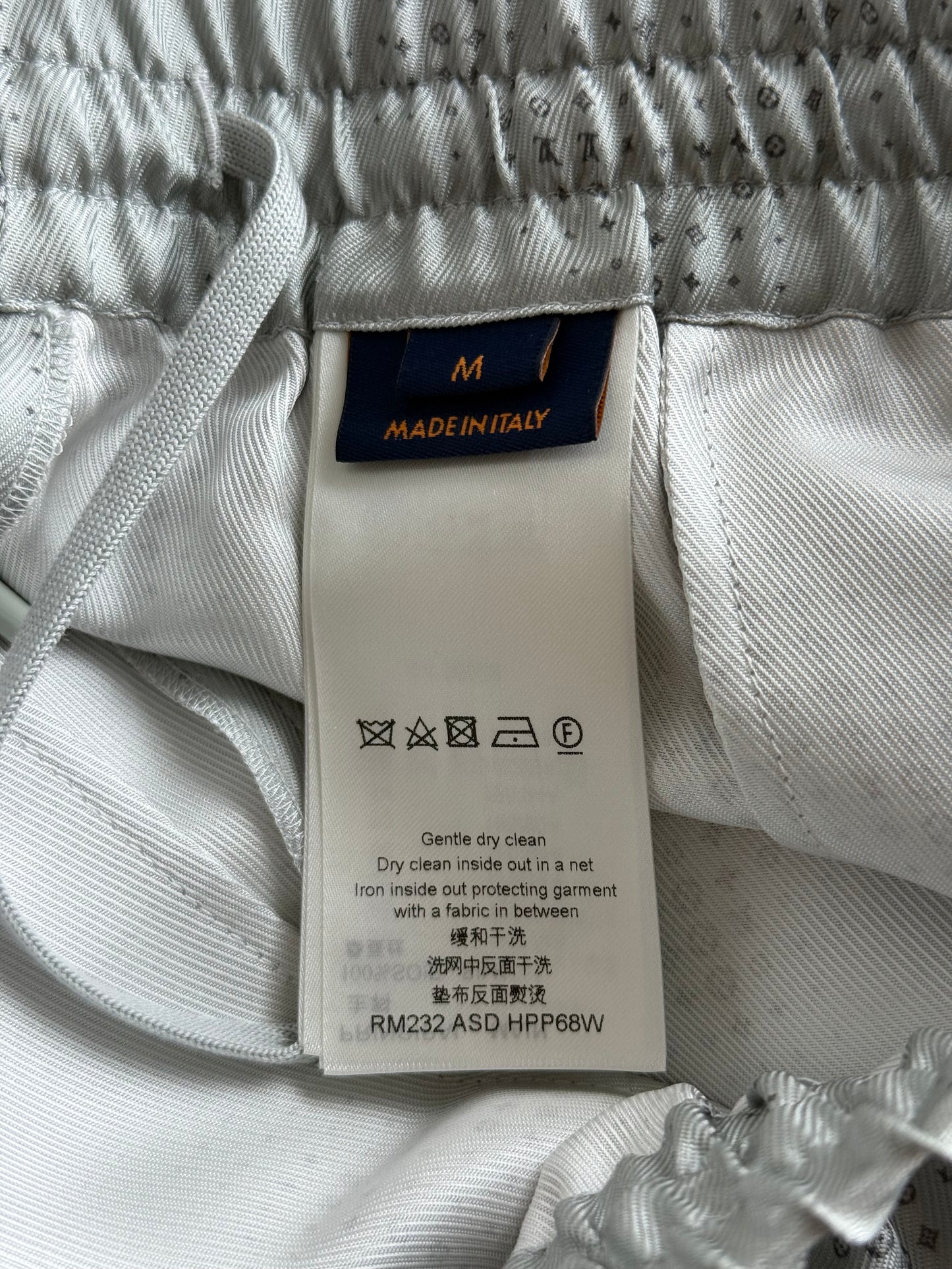 Louis Vuitton Grey LV Pixel Monogram Silk Shorts