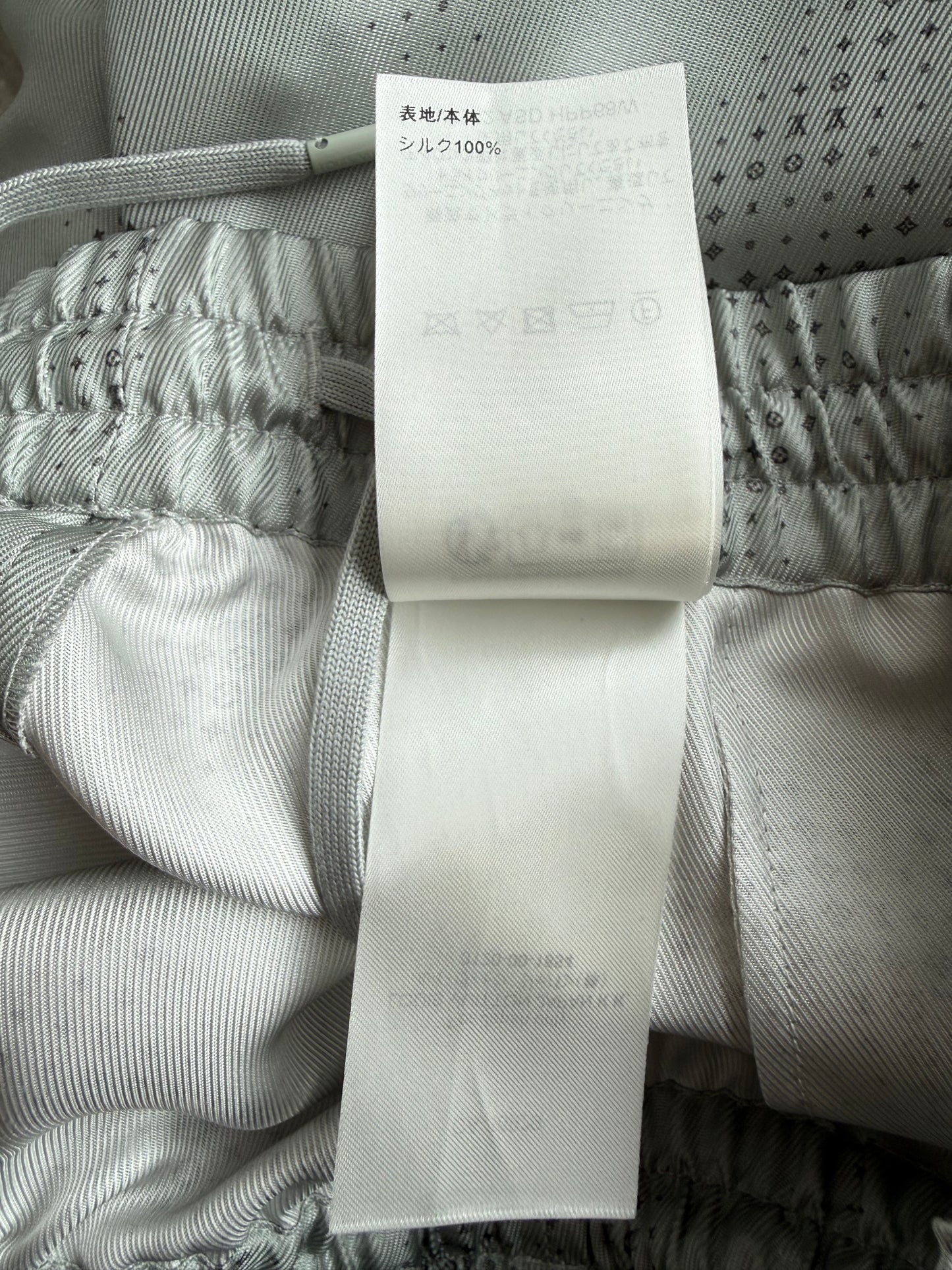 Louis Vuitton Grey LV Pixel Monogram Silk Shorts