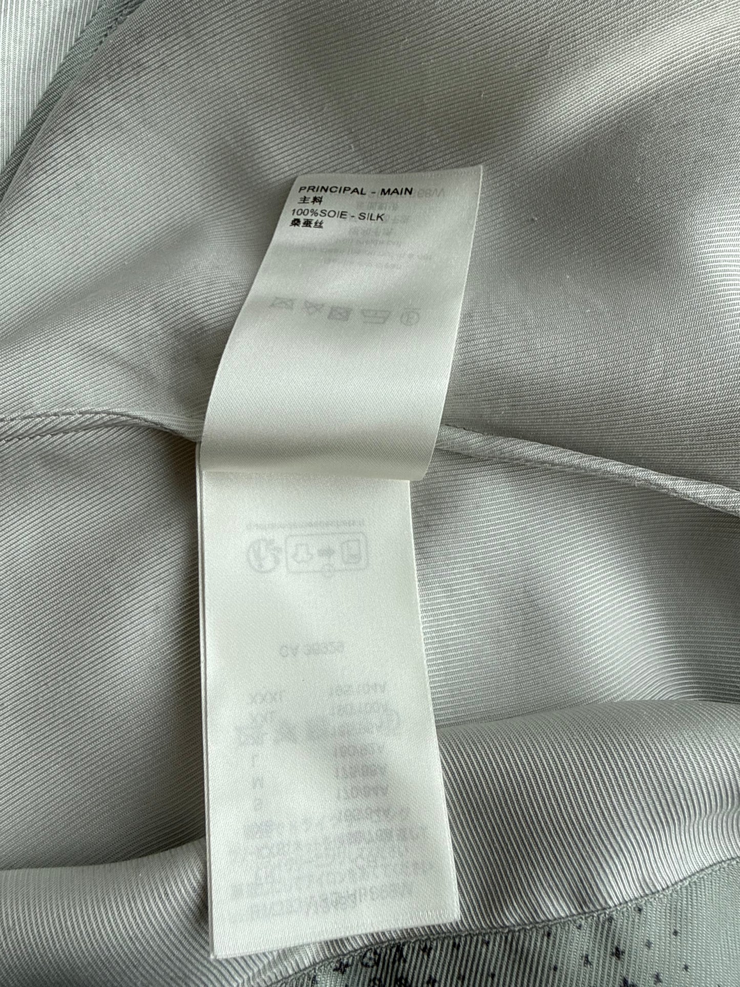 Louis Vuitton Grey LV Pixel Monogram Silk Button Up Shirt