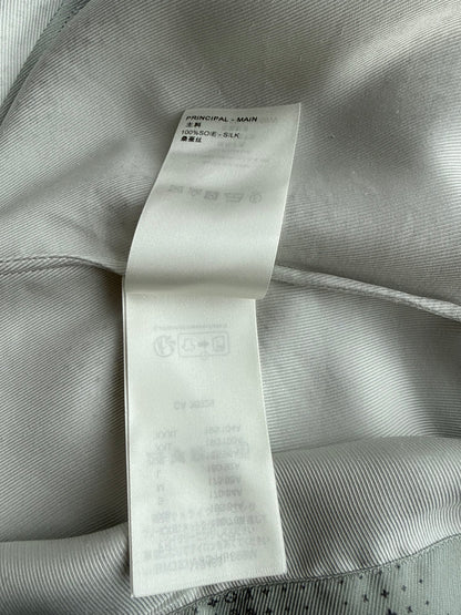 Louis Vuitton Grey LV Pixel Monogram Silk Button Up Shirt