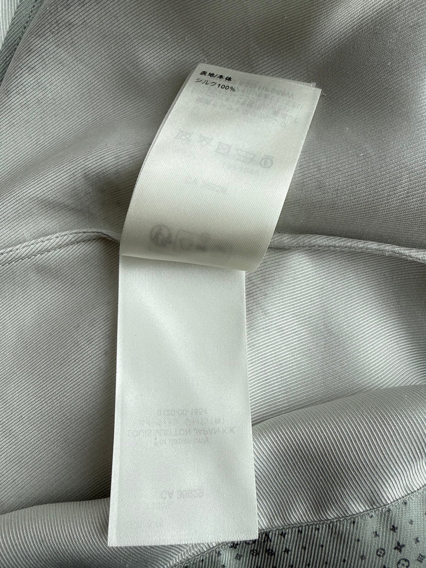 Louis Vuitton Grey LV Pixel Monogram Silk Button Up Shirt