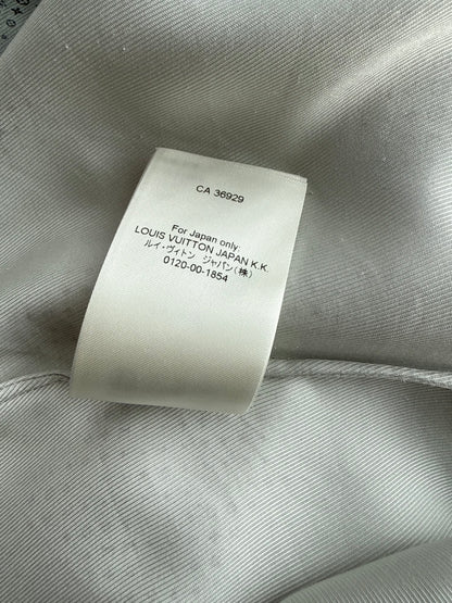 Louis Vuitton Grey LV Pixel Monogram Silk Button Up Shirt