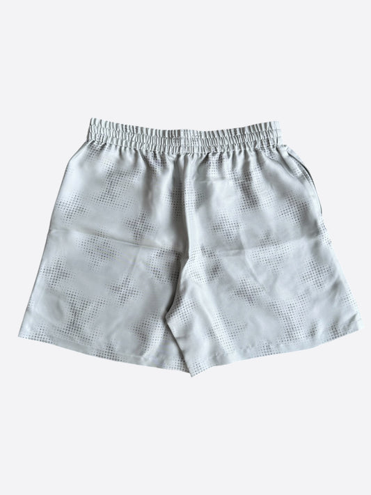 Louis Vuitton Grey LV Pixel Monogram Silk Shorts