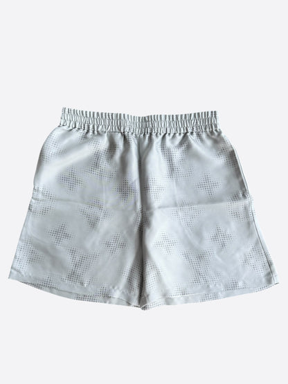 Louis Vuitton Grey LV Pixel Monogram Silk Shorts