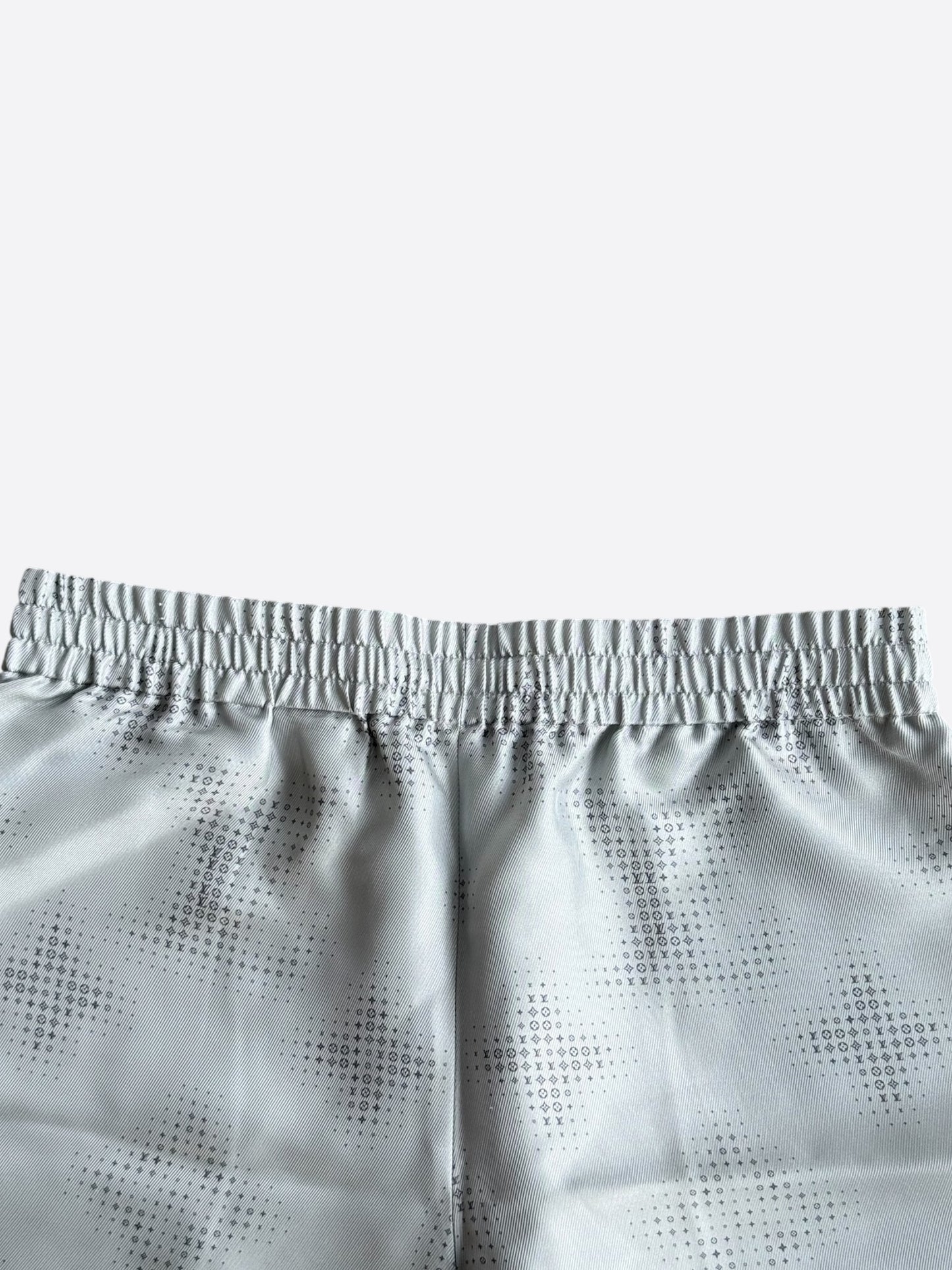 Louis Vuitton Grey LV Pixel Monogram Silk Shorts