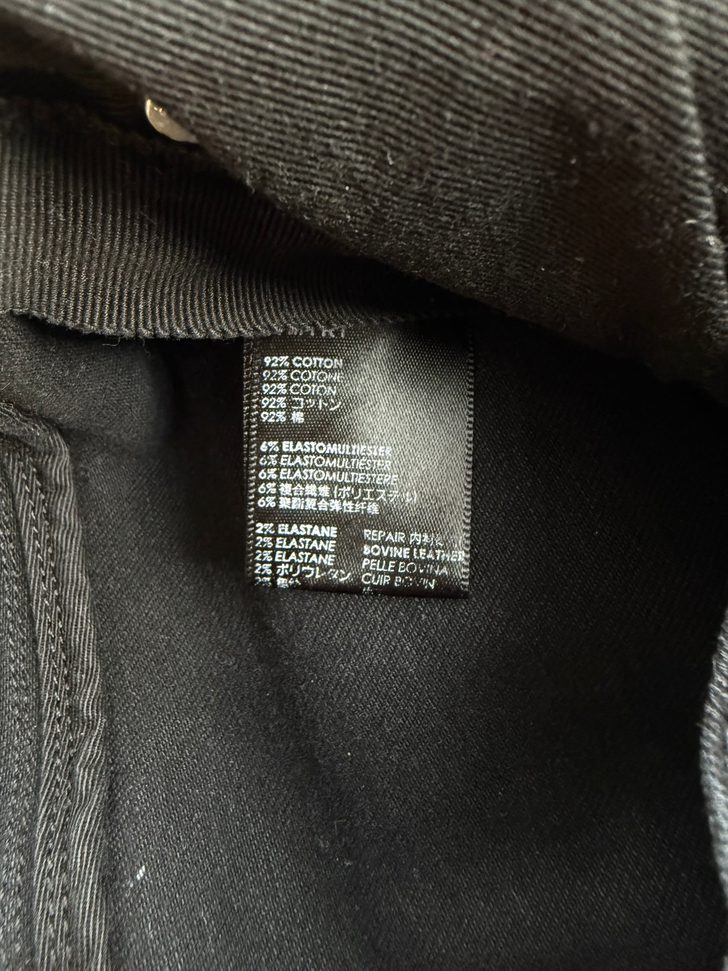 Amiri Aged Black Camouflage Patch MX1 Jeans