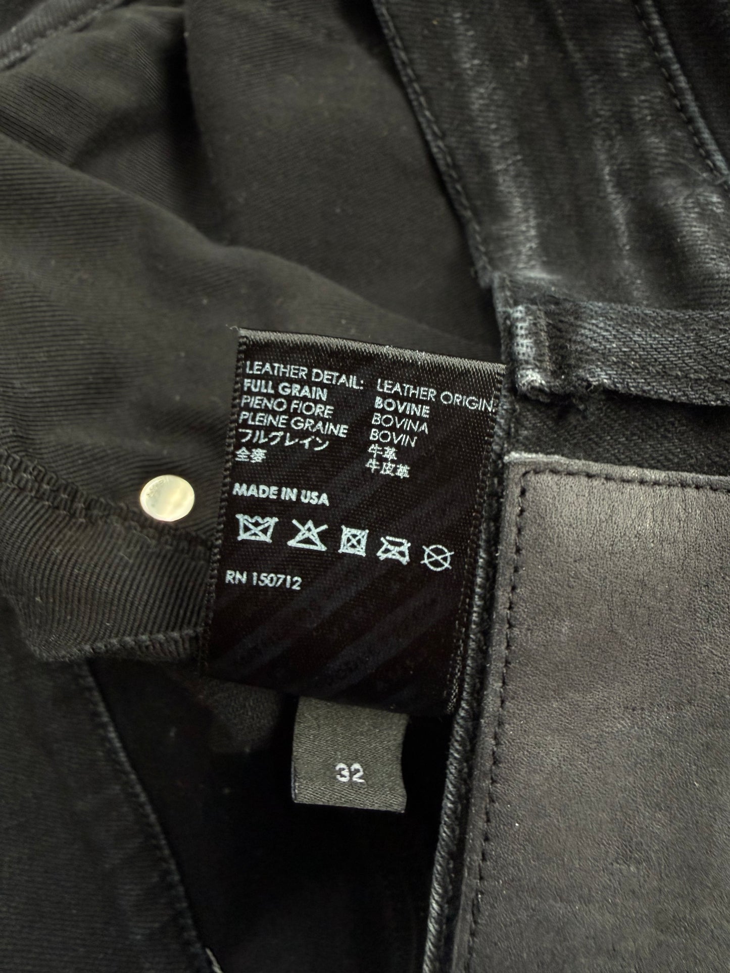Amiri Aged Black Camouflage Patch MX1 Jeans