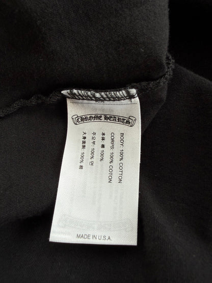 Chrome Hearts Black & Blue Neck Logo Longsleeve T-Shirt