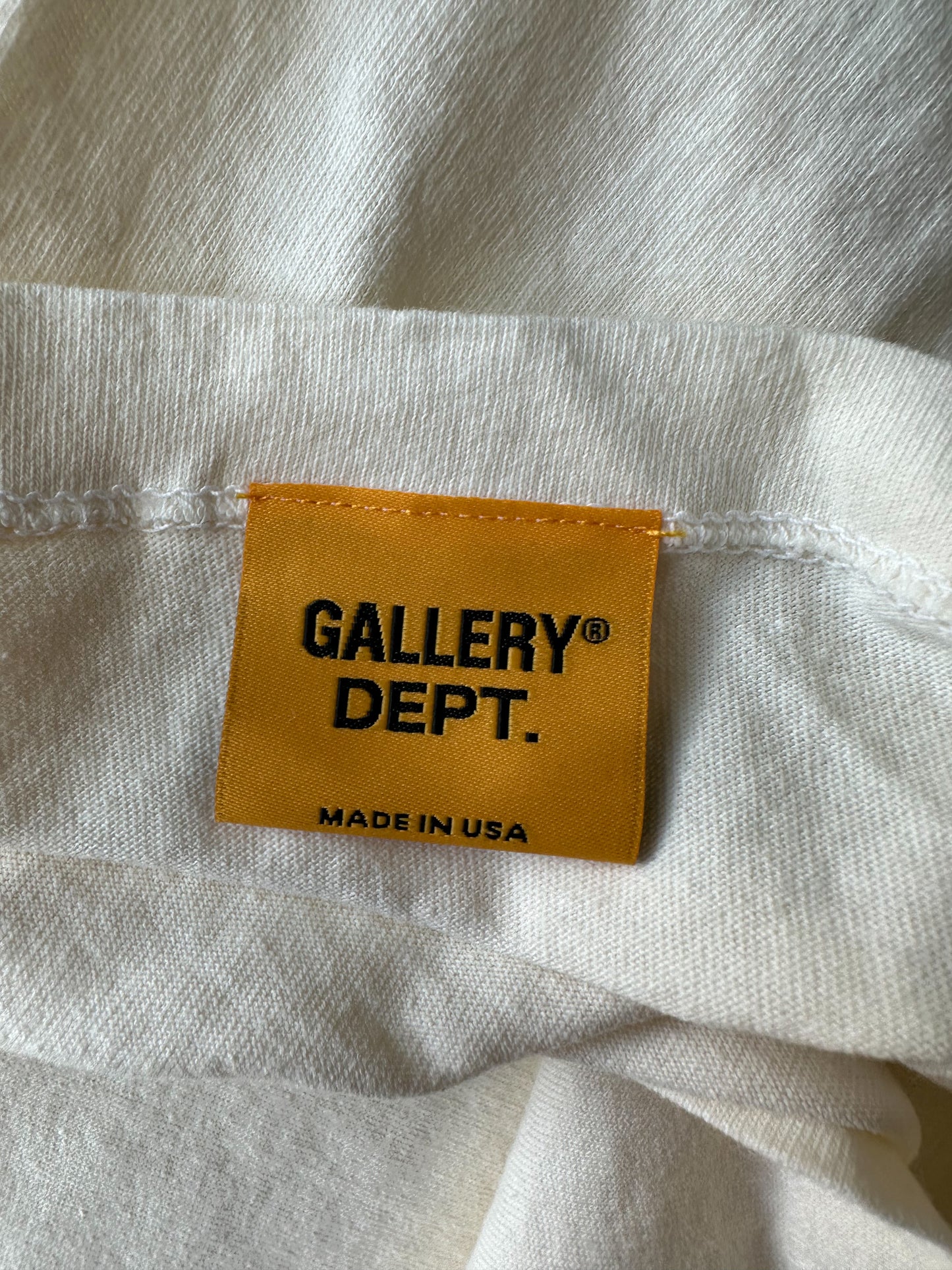 Gallery Dept White & Blue French Logo Longsleeve T-Shirt