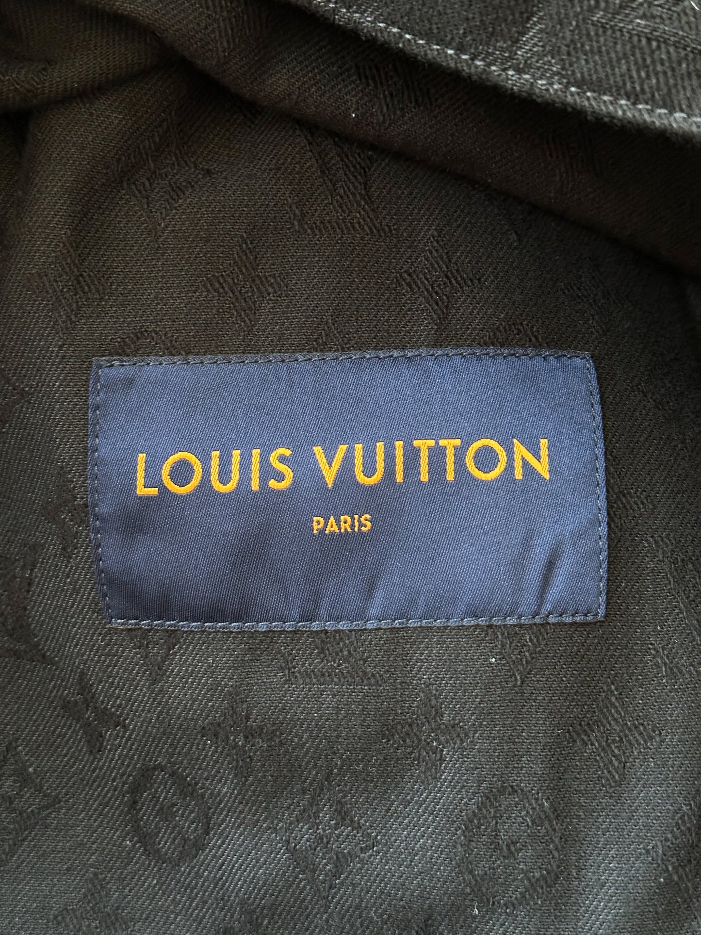 Louis Vuitton Black Monogram Denim Jacket