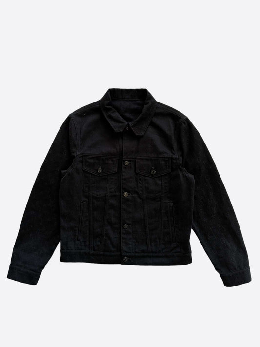 Louis Vuitton Black Monogram Denim Jacket