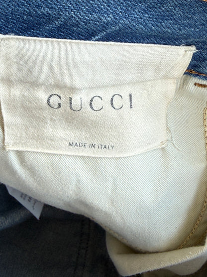 Gucci Blue Snake Denim Jeans