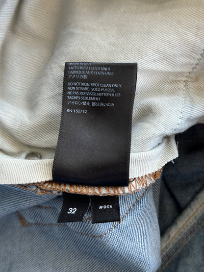 Amiri Light Indigo & Black Patch MX1 Jeans