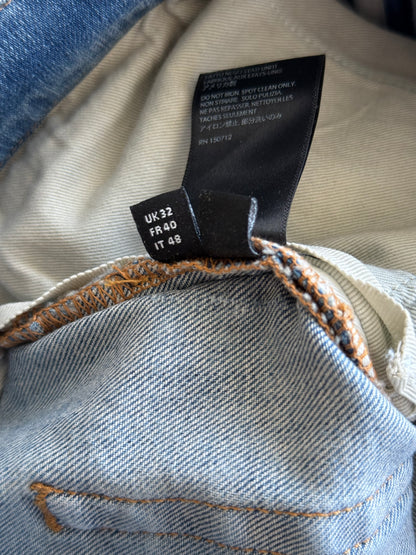 Amiri Light Indigo & Black Patch MX1 Jeans