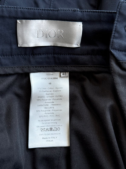 Dior Navy Double Pocket Cargo Pants