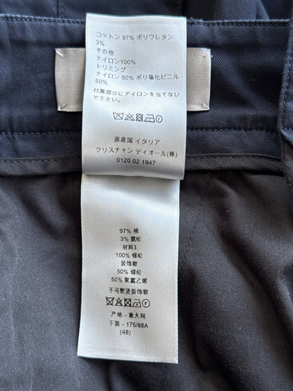 Dior Navy Double Pocket Cargo Pants