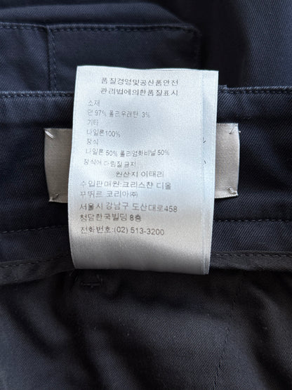 Dior Navy Double Pocket Cargo Pants
