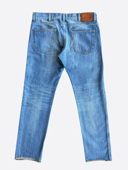 Gucci Blue Snake Denim Jeans