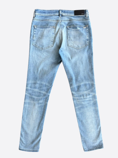 Amiri Light Indigo & Black Patch MX1 Jeans