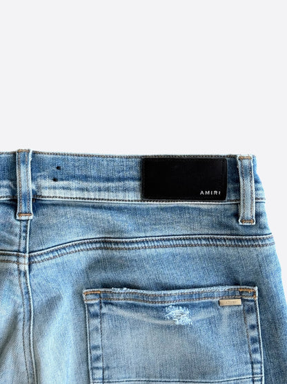 Amiri Light Indigo & Black Patch MX1 Jeans