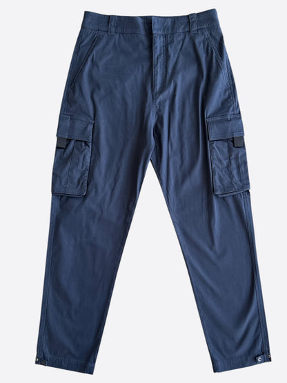 Dior Navy Double Pocket Cargo Pants