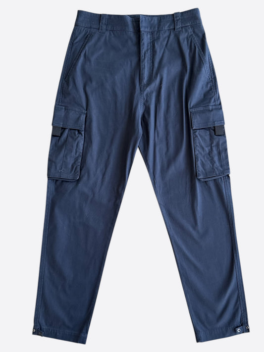 Dior Navy Double Pocket Cargo Pants
