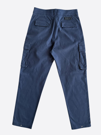 Dior Navy Double Pocket Cargo Pants