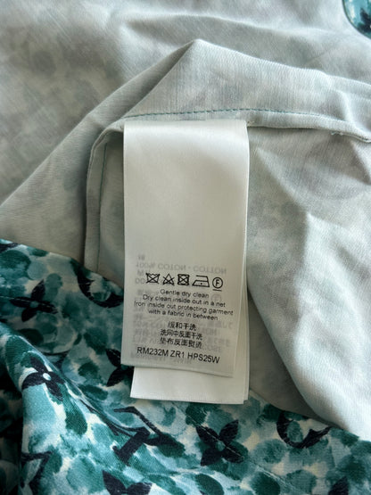 Louis Vuitton Blue Pointillism Monogram Button Up Shirt