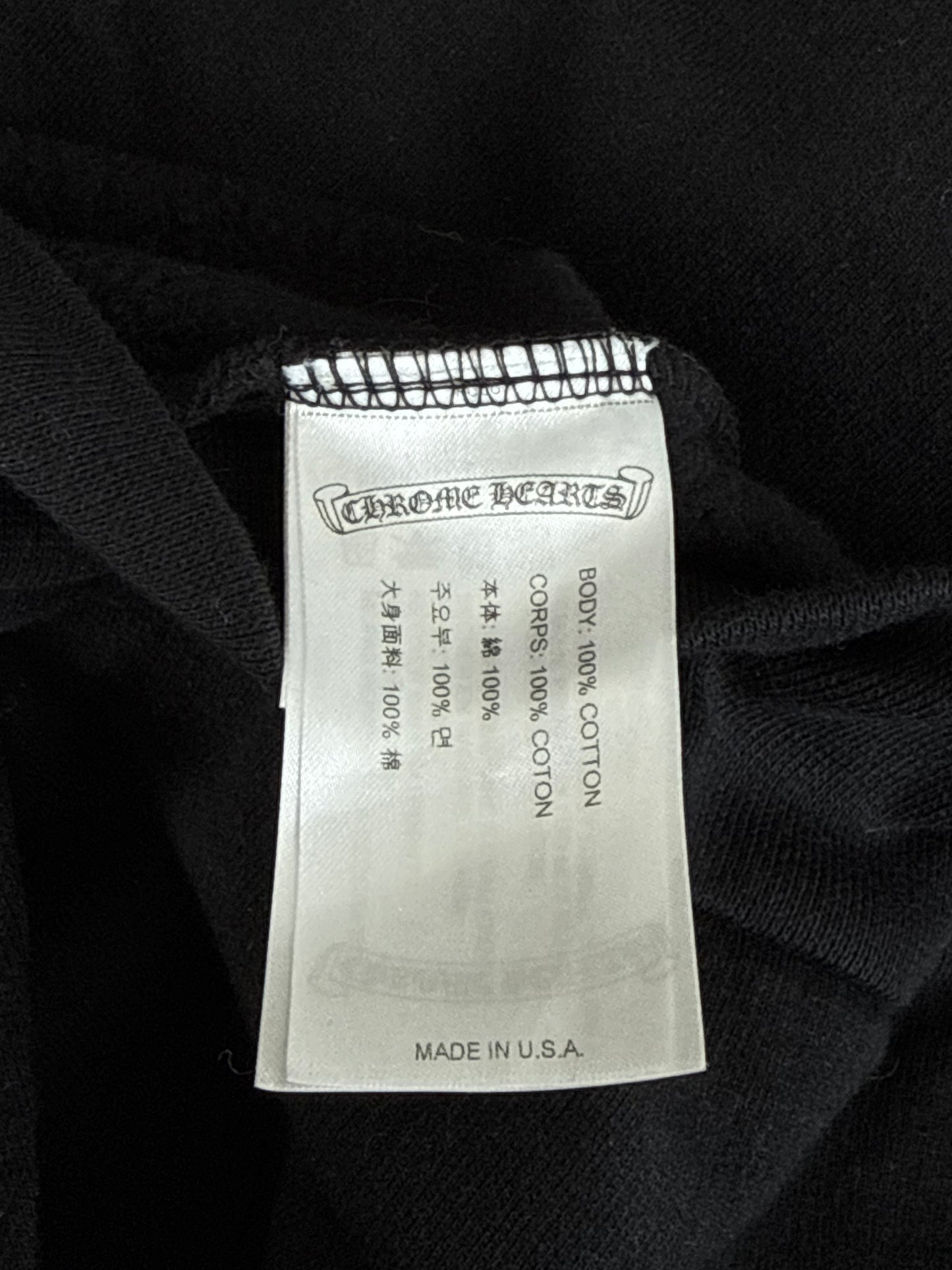 Chrome Hearts Black & White Fontainebleau Exclusive Dice Horseshoe Logo Hoodie