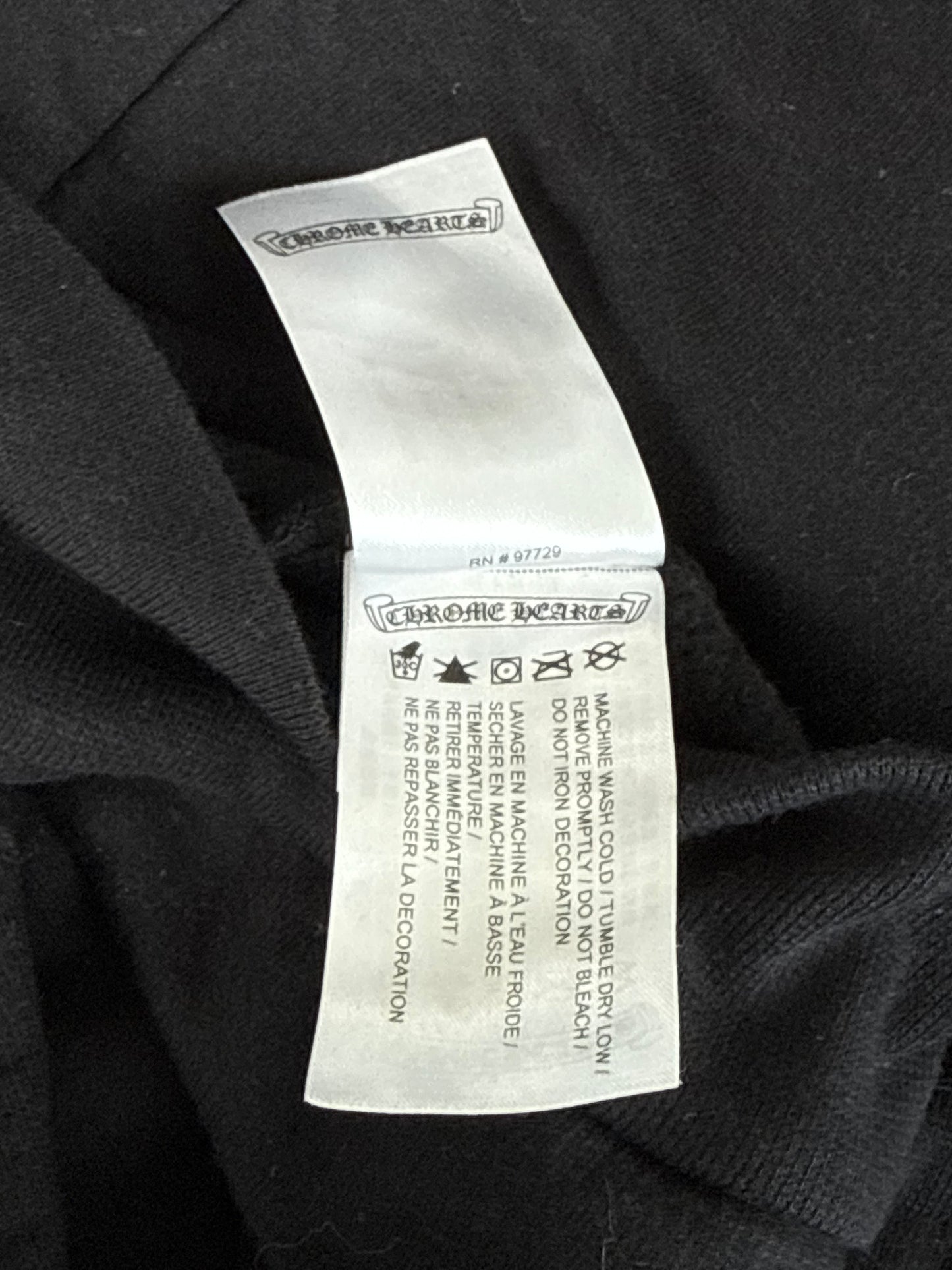 Chrome Hearts Black & White Fontainebleau Exclusive Dice Horseshoe Logo Hoodie