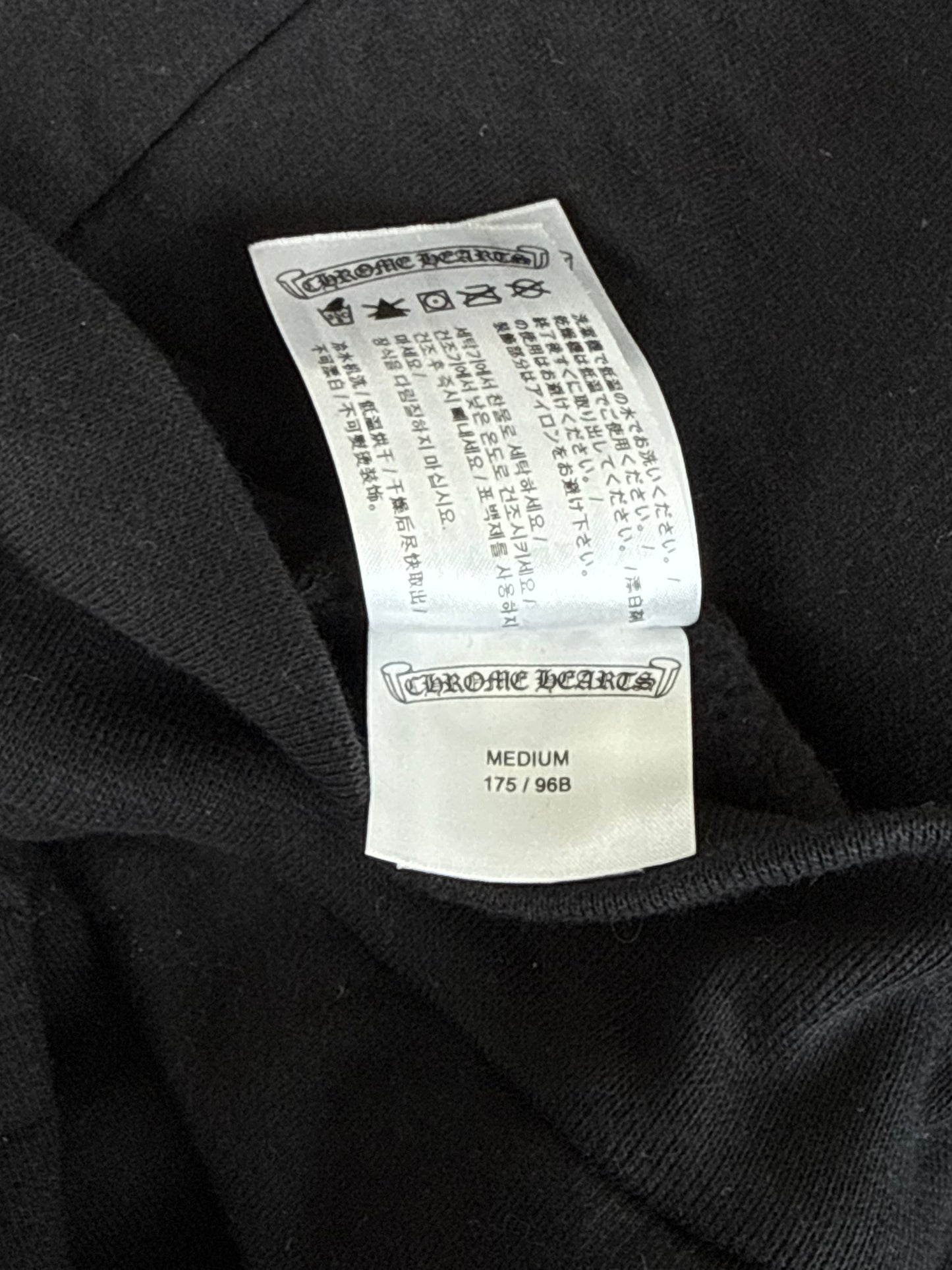 Chrome Hearts Black & White Fontainebleau Exclusive Dice Horseshoe Logo Hoodie
