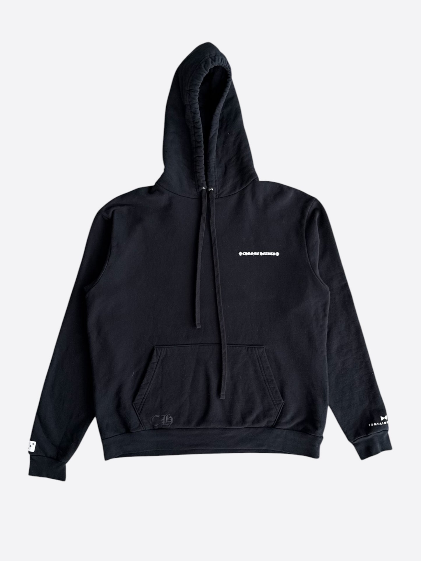 Chrome Hearts Black & White Fontainebleau Exclusive Dice Horseshoe Logo Hoodie