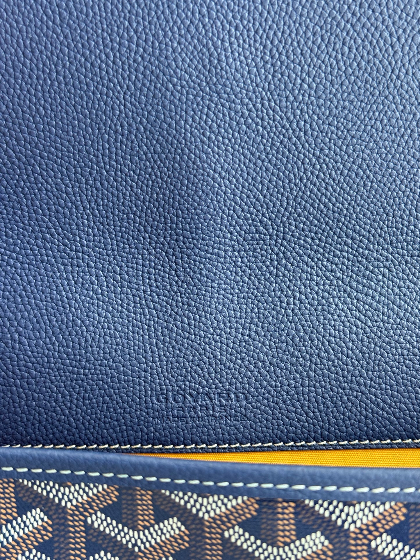 Goyard Navy Belvedere MM Messenger Bag