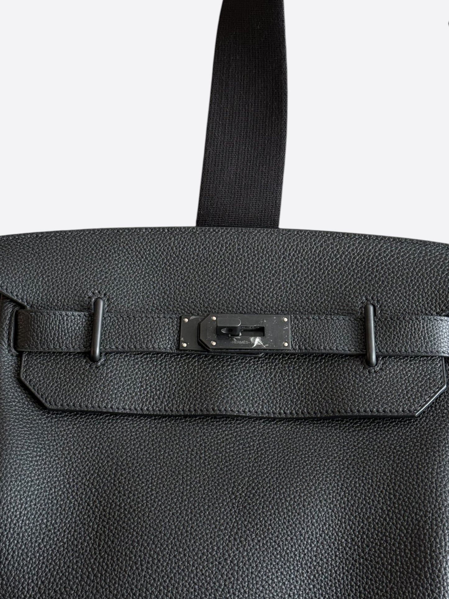 Hermes So Black Togo HAC A Dos GM Backpack
