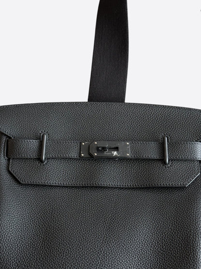 Hermes So Black Togo HAC A Dos GM Backpack