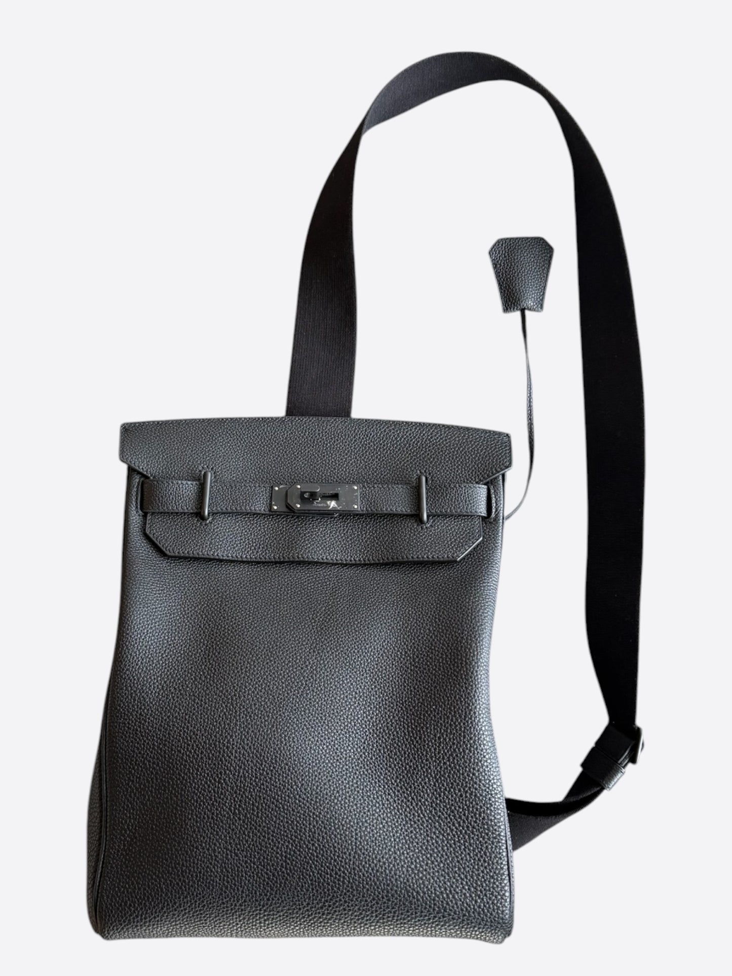 Hermes So Black Togo HAC A Dos GM Backpack