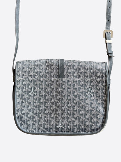 Goyard Grey Belvedere MM Messenger Bag