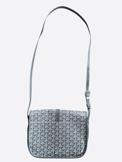 Goyard Grey Belvedere MM Messenger Bag