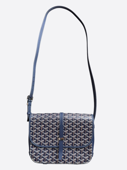 Goyard Navy Belvedere MM Messenger Bag