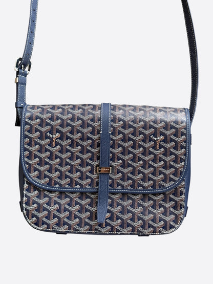 Goyard Navy Belvedere MM Messenger Bag