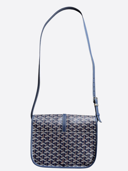 Goyard Navy Belvedere MM Messenger Bag