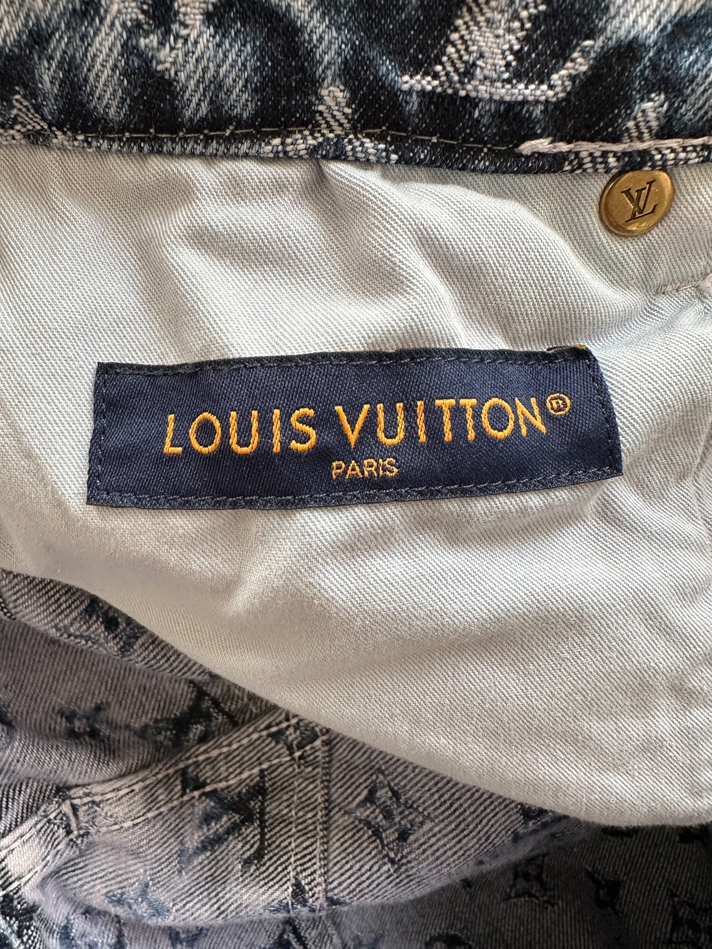 Louis Vuitton Purple & Blue Monogram Carpenter Jeans