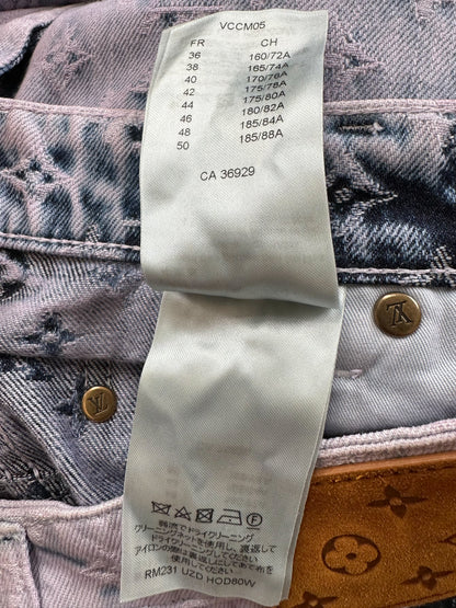 Louis Vuitton Purple & Blue Monogram Carpenter Jeans