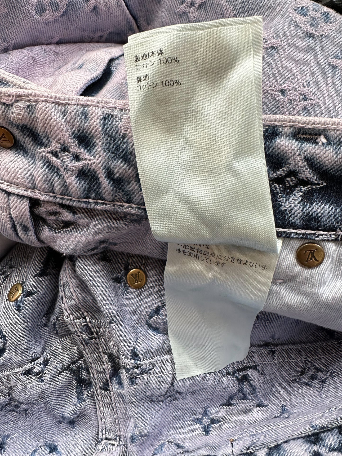 Louis Vuitton Purple & Blue Monogram Carpenter Jeans