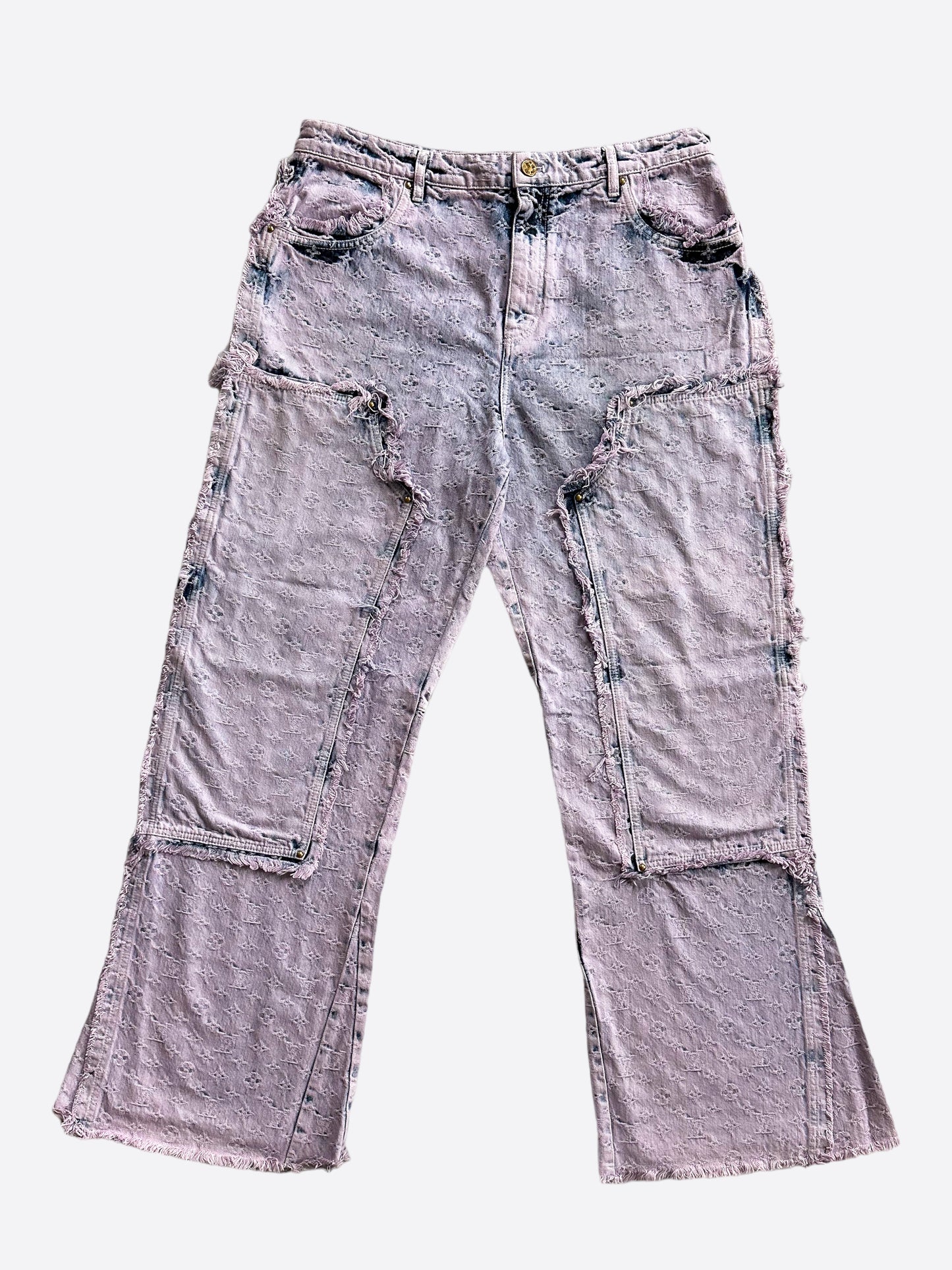 Louis Vuitton Purple & Blue Monogram Carpenter Jeans