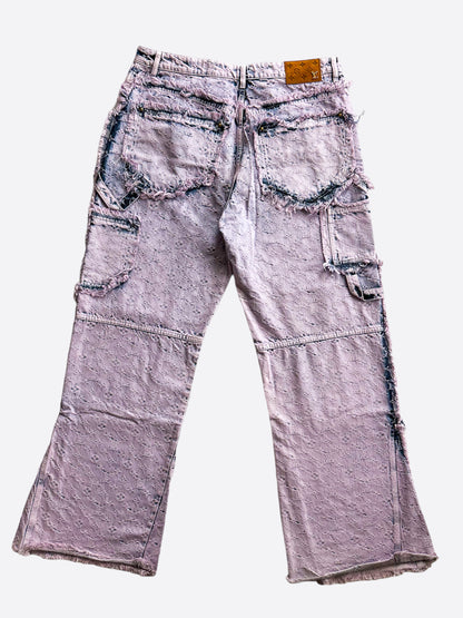 Louis Vuitton Purple & Blue Monogram Carpenter Jeans