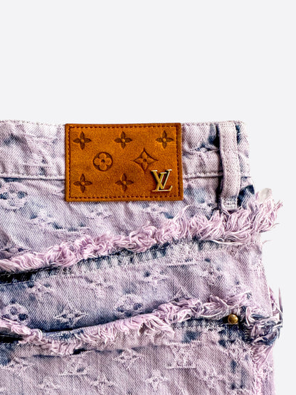 Louis Vuitton Purple & Blue Monogram Carpenter Jeans