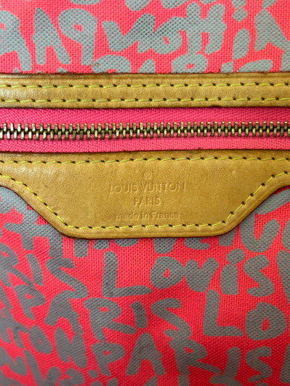 Louis Vuitton Stephen Sprouse Brown & Pink Monogram Neverfull GM