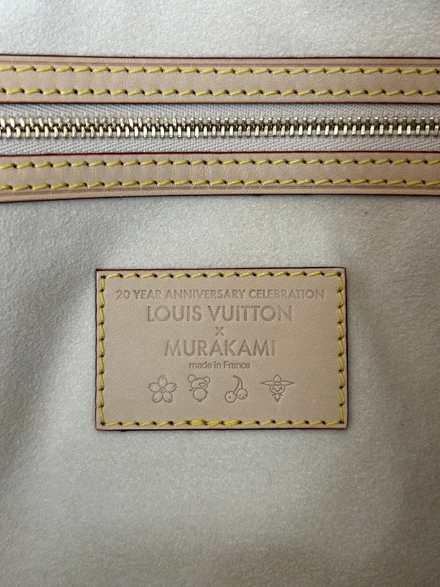 Louis Vuitton Takashi Murakami White & Multicolor Monogram Keepall 45